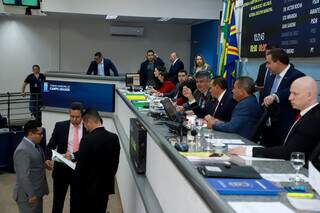 Vereadores em sessão na Câmara Municipal de Campo Grande (Foto: Divulgação)