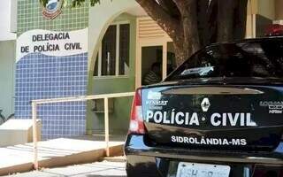 Delegacia de Polícia Civil de Sidrolândia, onde o caso foi registrado. (Foto: Divulgação/Arquivo)