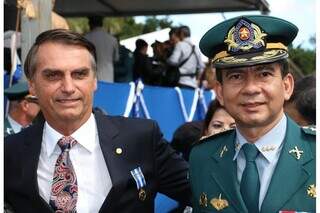 Ex-presidente Bolsonaro e o vereador Alírio Villasanti (Foto: Reprodução)
