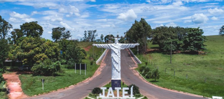 Monumento na entrada de Jateí, município com cerca de 4 mil habitantes (Foto: reprodução / prefeitura)