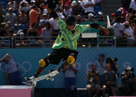 Japinha brilha em última volta e conquista medalha de bronze no skate park 