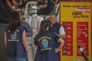 Dia Municipal de combate à dengue reuniu agentes de sáude no Parque Ayrton Senna (Foto: Marcos Maluf)