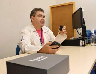 Fisioterapeuta e doutor em Ciências Médicas professor Gustavo Christofoletti, fala sobre a pesquisa na UFMS (UFMS (Universidade Federal de Mato Grosso do Sul). (Foto: Osmar Veiga)