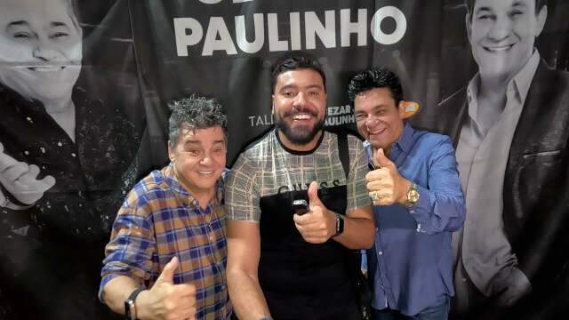 Cezar e Paulinho se encantam e elogiam músicos de Campo Grande