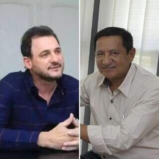 Waldeli dos Santos Rosa e Edson Stefano Takazono, prefeitos de Anaurilândia e Costa Rica, respectivamente (Fotos: Reprodução)