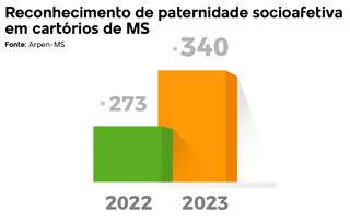 Reconhecimento afetivo de filhos por pais cresce 24% em Mato Grosso do Sul