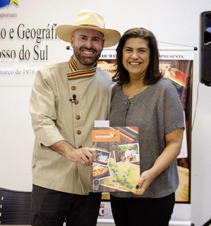 Chef Paulo Machado e produtora Marcia Marinho (Divulgação)