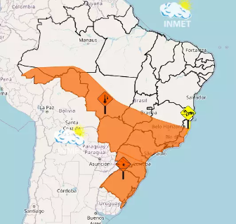 Instituto renova aviso de queda brusca nas temperaturas até domingo