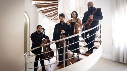 Quarteto Kalimera se apresenta no Sesc Teatro Prosa