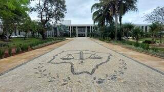 Prédio do Tribunal de Justiça, no Parque dos Poderes, em Campo Grande. (Foto: Divulgação/TJMS)