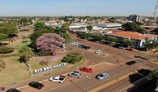 Imagem aérea da cidade de Rio Brilhante (Foto: Divulgação/Prefeitura de Rio Brilhante)