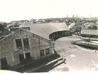 Foto antiga de prédio pertencente ao Complexo Ferroviário de Campo Grande (Foto: Divulgação/Iphan)