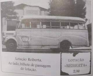 Veículo da antiga Lotação Reiberta, uma das primeiras da cidade. (Foto: Reprodução/Paulo Coelho Machado)