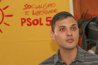 Luso de Queiroz, Candidato a prefeitura de Campo Grande pelo PSOL (Foto: Juliano Almeida)