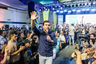 Deputado federal Beto Pereira durante lançamento da sua pré-candidatura, no dia 28 de junho (Foto: Juliano Almeida)