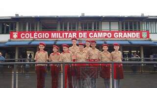 Alunos do Colégio Militar de Campo Grande (Foto: Divulgação/CMCG)