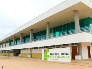 Fachada do Instituto Federal, em Aquidauana. (Foto: Reprodução/IFMS)