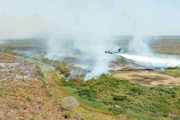 Pantanal: Ex&eacute;rcito superou 1 milh&atilde;o de litros de &aacute;gua no combate aos inc&ecirc;ndios