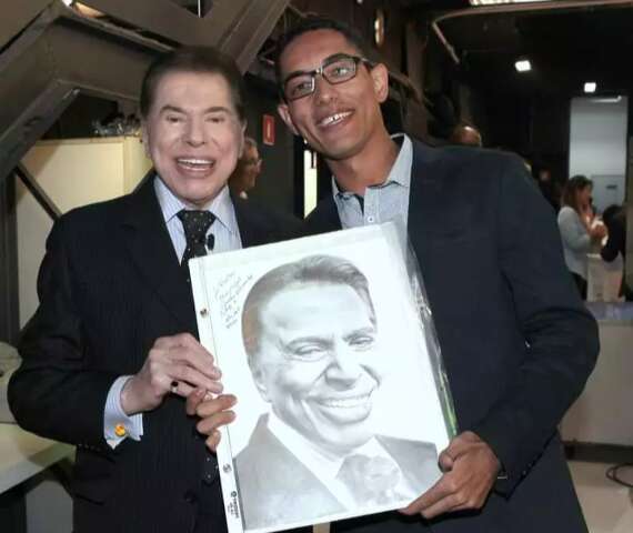 José teve suas pinturas exibidas em rede nacional por Silvio Santos