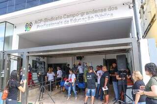 Fachada da sede da ACP (Sindicato Campo-grandense dos Profissionais da Educação Pública) (Foto: Arquivo/Paulo Francis)