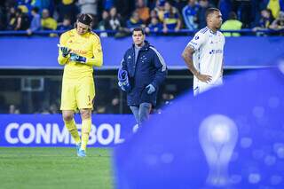 Jogadores do time mineiro em campo pela Libertadores (Foto: Gustavo Aleixo/Cruzeiro)