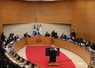 Sessão do Tribunal de Justiça de Mato Grosso do Sul em 24 de julho. (Foto: Divulgação)