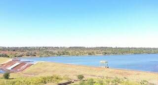 Barragem da Águas Guariroba usada para abastecimento de Campo Grande (Foto: Divulgação) 