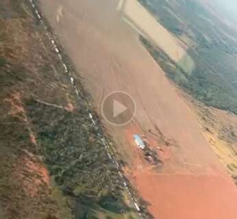 V&iacute;deo mostra fila de 10 km de &quot;desavisados&quot; sobre interdi&ccedil;&atilde;o rumo a Jaraguari