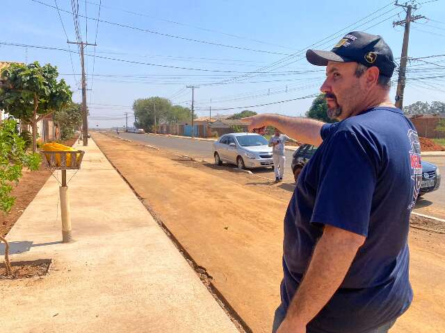  Moradores reclamam da falta de escoamento pluvial em obras de ciclovia