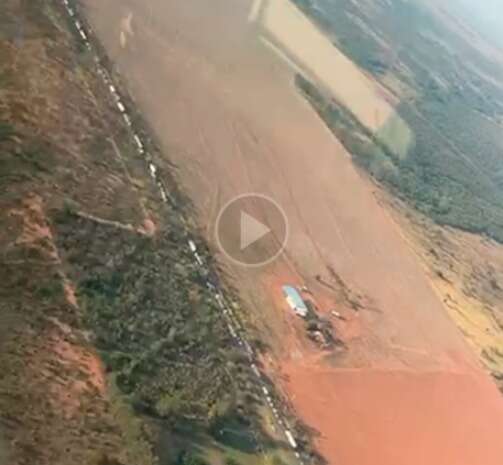 V&iacute;deo mostra fila de 10 km de &quot;desavisados&quot; sobre interdi&ccedil;&atilde;o rumo a Jaraguari