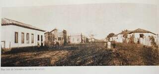 Como era a Rua Sete de Setembro, em Campo Grande (Foto: Reprodução/Livro: Campo Grande - 100 anos de histórias)