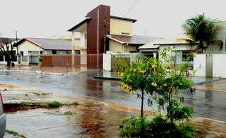 A Rua José Gonçalves Peixoto, no Bairro Jardim Aeroporto, em Iguatemi (Foto: Divugação/Egídio Vieira)