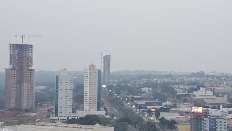 Sob fumaça, MS tem chance de chuva e até 4ºC