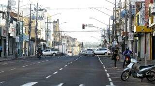 Rua 14 de Julho antes de passar por reforma. (Foto: Arquivo/Saul Schramm)