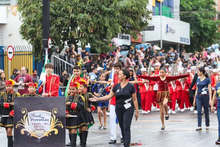 Desfile do aniversário de Campo Grande do ano passado (Foto: Arquivo) 