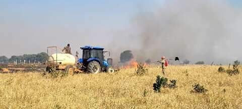 Inc&ecirc;ndios florestais atingem Coxim, Navira&iacute;, Parana&iacute;ba e divisa com MT 