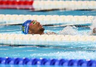 Nadador Gabriel Araujo ganhou a primeira medalha do Brasil nos Jogos (Foto: @wander_imagem/CPB)