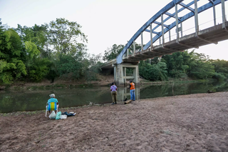 Assoreamento também ameaça Rio Miranda e pode ser visto em ponte velha de Jardim (Foto: Arquivo/Paulo Francis)