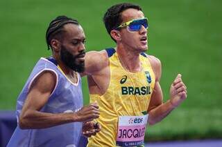 Yeltsin Jacques e atleta-guia Guilherme Ademilson (Foto: Wander Roberto/CPB)