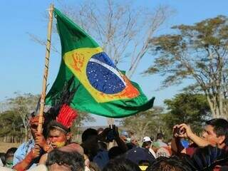 Tensão em área de conflito entre indígenas e fazendeiros em Caarapó (Foto/Arquivo/Helio de Freitas)