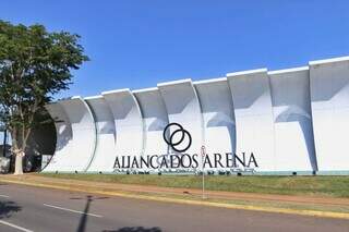 Fachada da sede da igreja Aliançados nos altos da Avenida Mato Grosso, em Campo Grande (Foto: Paulo Francis)