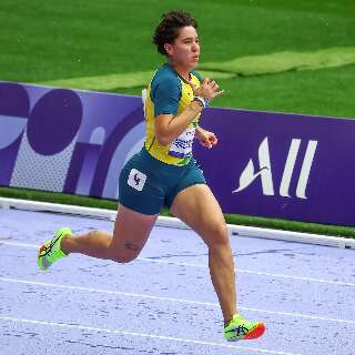 Feliz e emocionada, Gabriela fica em 6&ordf; na final dos 100 metros em Paris 2024