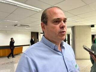 Presidente da Famasul, Marcelo Bertoni: entidade pediu a reunião e defende reintegração de áreas (Foto: Fernanda Palheta)