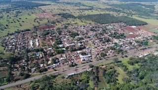 Município de Jaraguari visto de cima. Cidade fica a 47 km da Capital. (Foto: Divulgação)