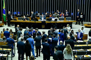 Sessão do Congresso Nacional presidida por Rodrigo Pacheco. (Foto: Waldemir Barreto/Agência Senado)