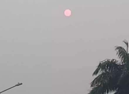 Sol vermelho, a beleza no céu da Capital influenciada pela seca e poluição