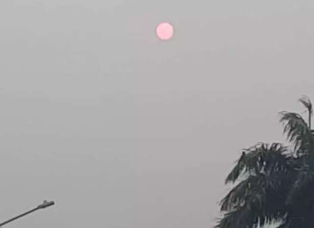 Sol vermelho, a beleza no c&eacute;u da Capital influenciada pela seca e polui&ccedil;&atilde;o