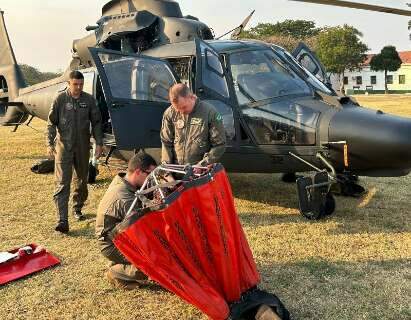 Ausentes no desfile, aeronaves est&atilde;o em opera&ccedil;&atilde;o na fronteira e contra inc&ecirc;ndios