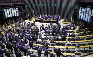 Deputados participam de votação no Plenário da Câmara, no dia 10 de julho, em Brasília (DF). (Foto: Mário Agra/Câmara dos Deputados)