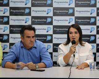 Senador Ciro Nogueira e prefeita Adriane Lopes (Foto: Osmar Veiga)